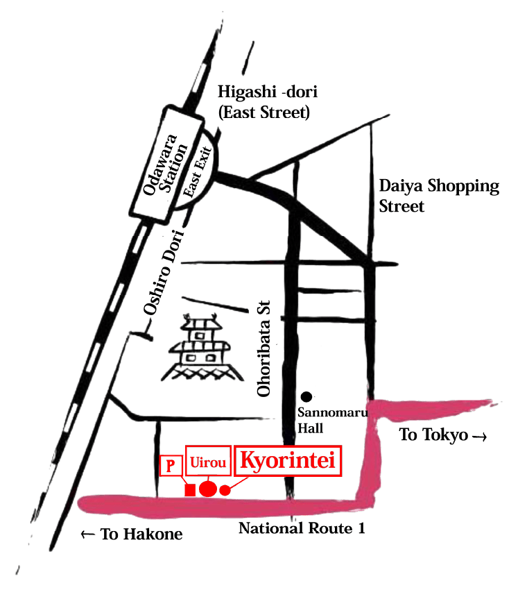 Map of Uiro Annex Kyorintei