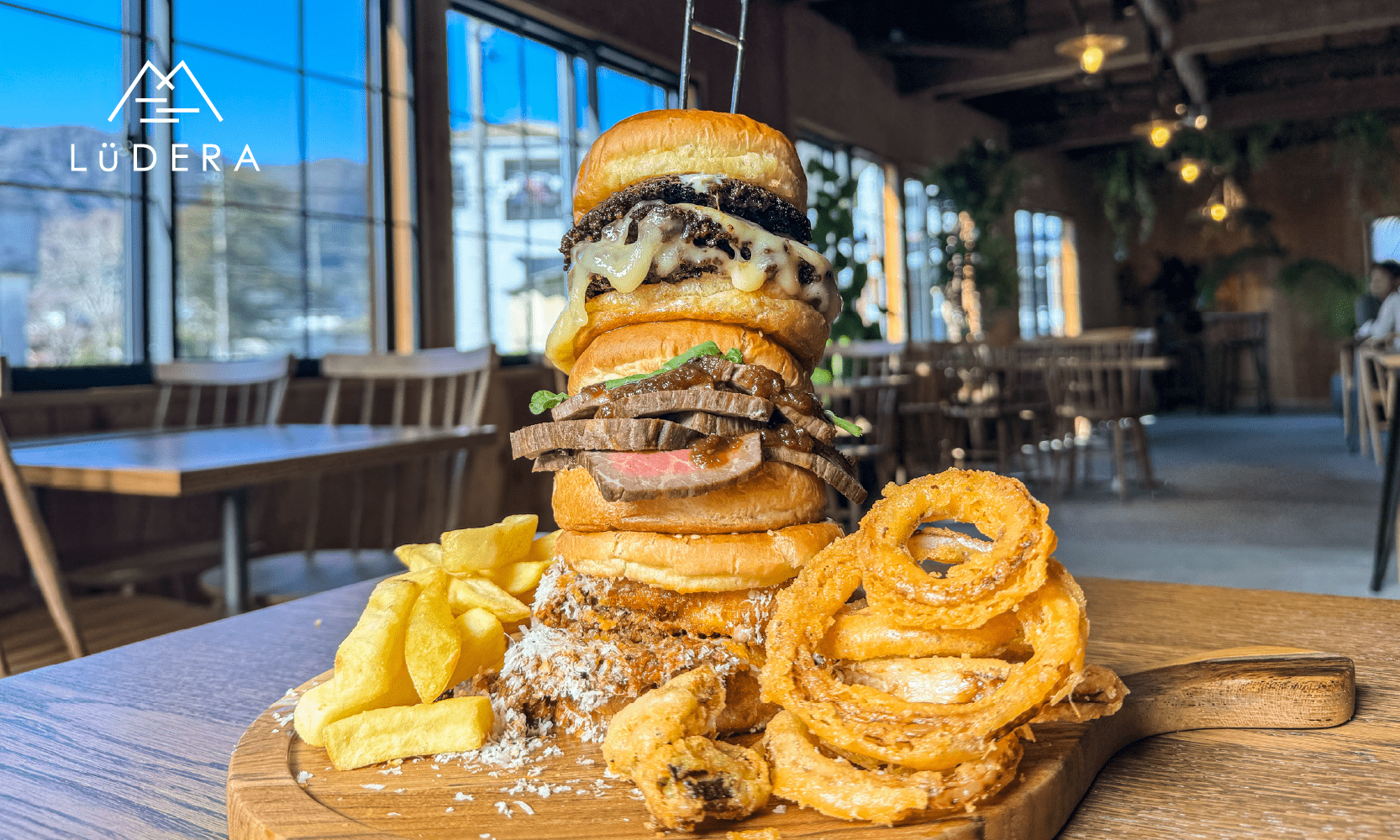 Limited time alert! Indulge in the tastiest challenge with our 3-tier Ashigara beef patty Meaty Monster Burger!